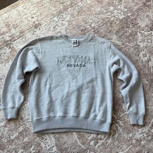 ESY Surf Co gray Las Vegas embroidered crewneck